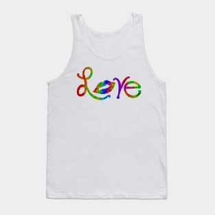 Love Rainbow Kiss Tank Top